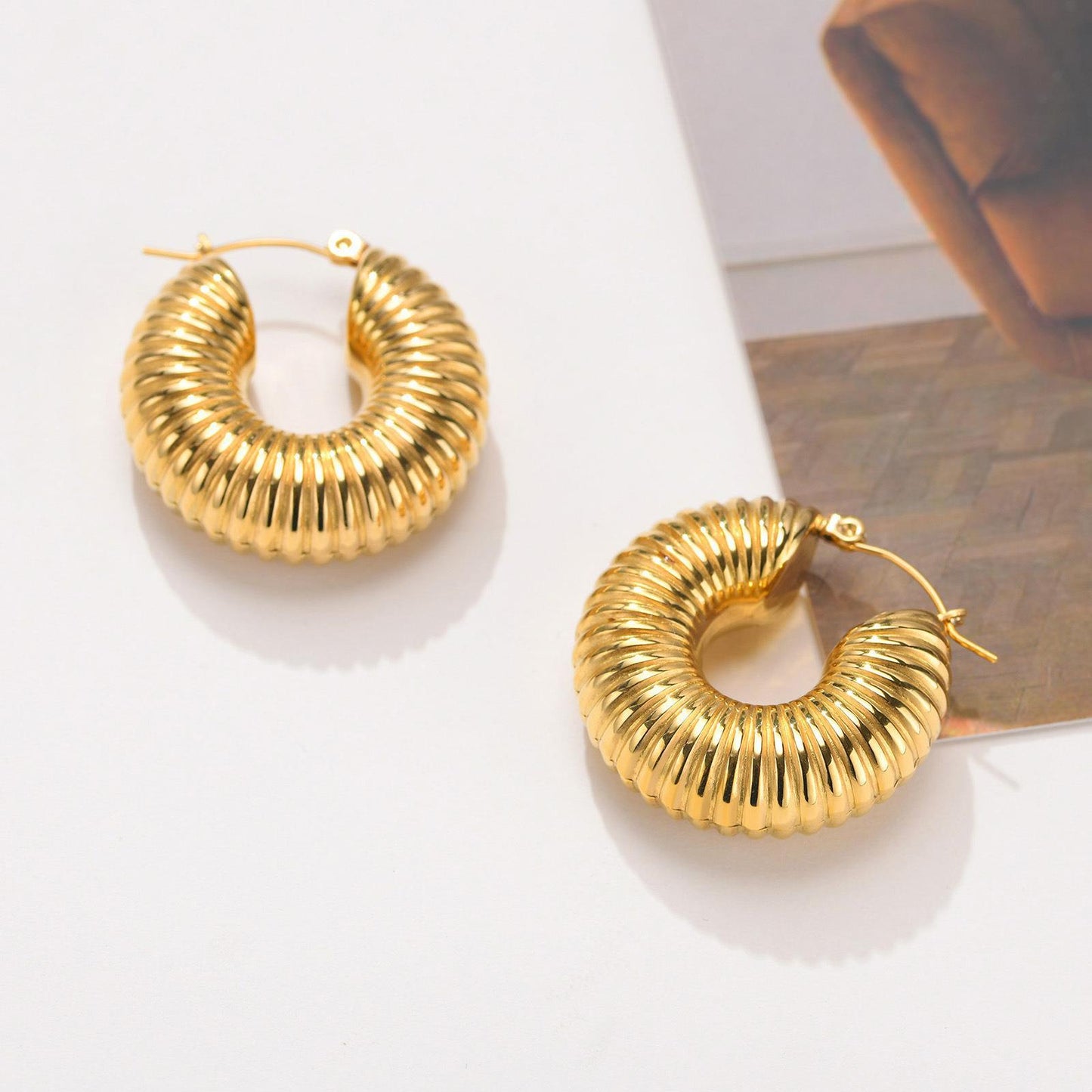 Croissant Hoop Earring